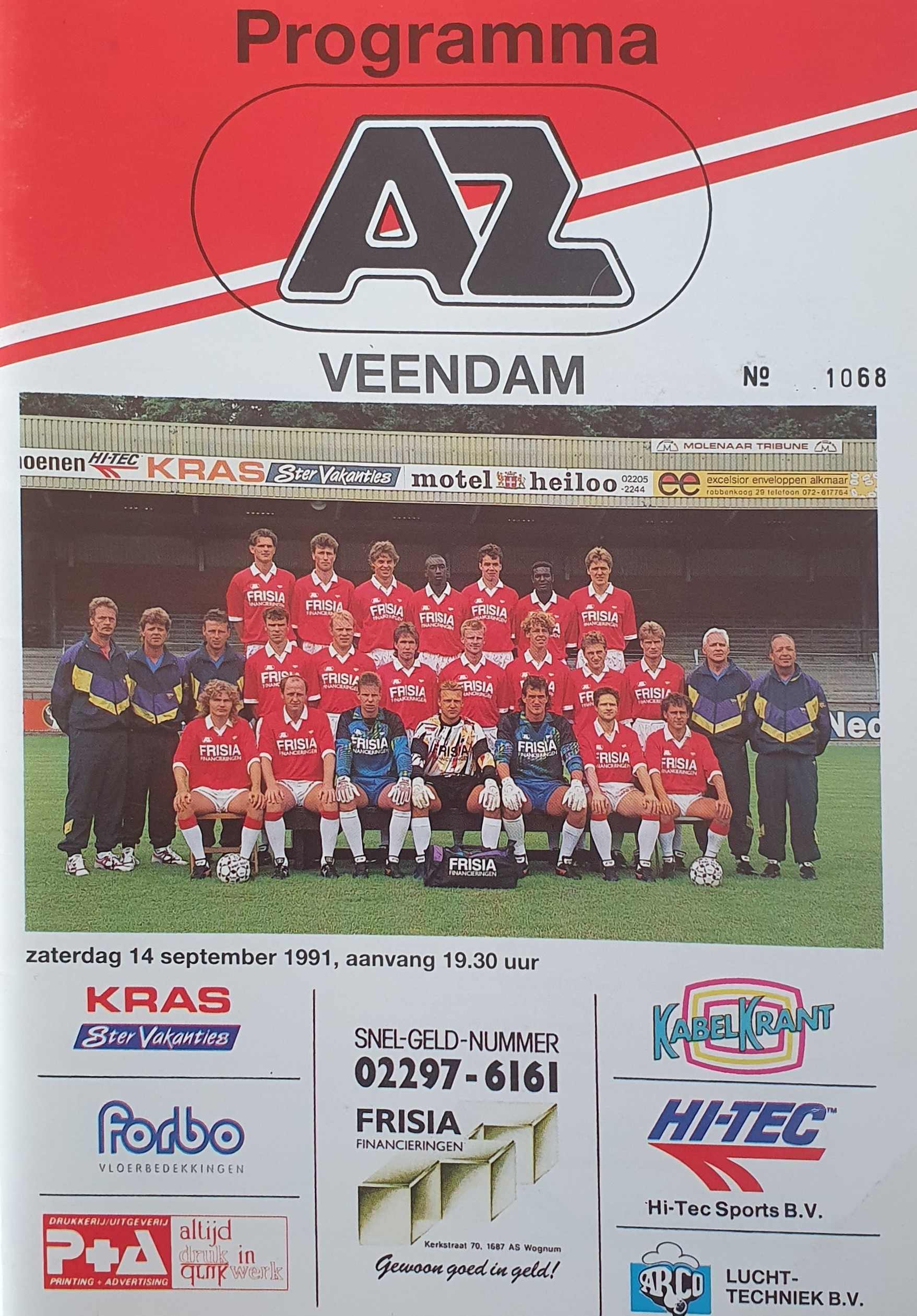 AZ Programma 14-sep-1991 Veendam